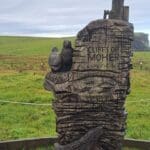 Cliffs of Moher wooden sculpture.