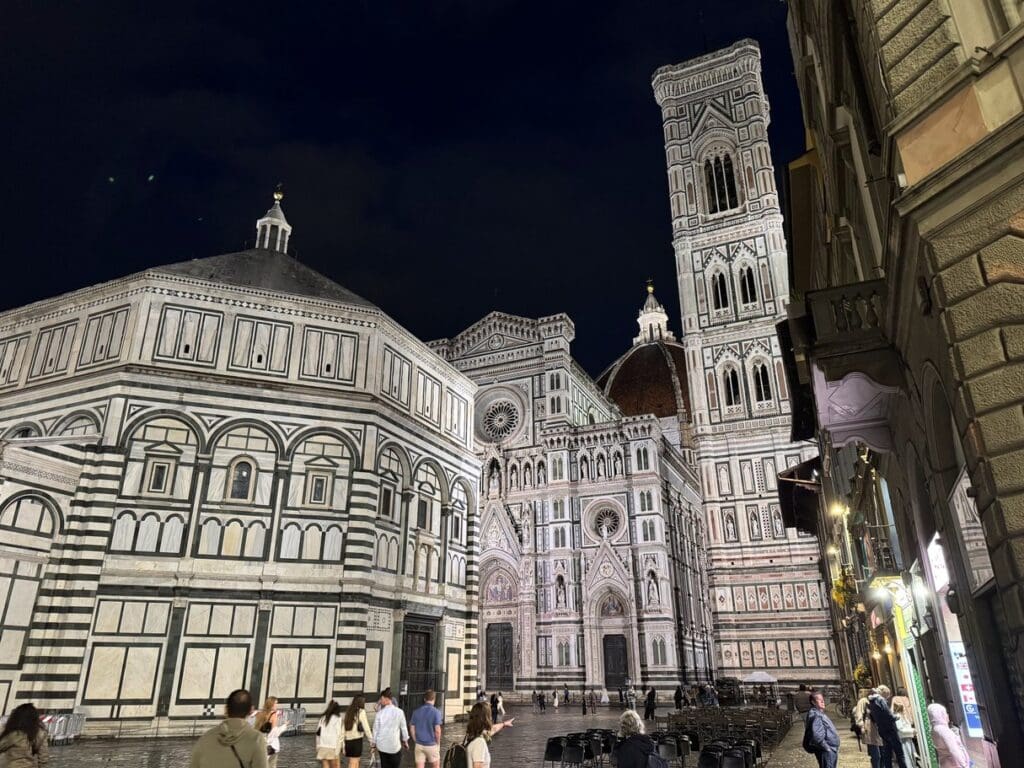 Tropical beach with palm trees and clear water.